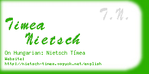 timea nietsch business card