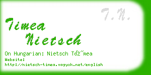 timea nietsch business card